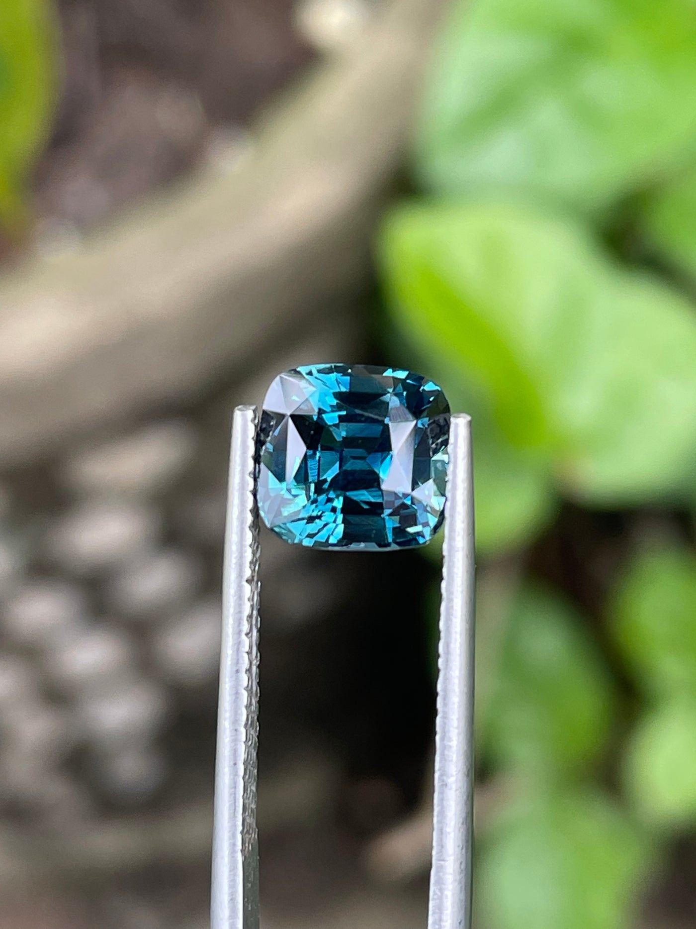 Teal Sapphire - 4.01 CT   - Cushion - 8.1x7.7x6.4mm - Madagascar - Sapphire For Engagement Ring - Natural Sapphires